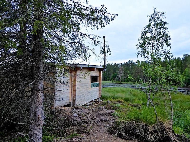 Observatiehut beren spotten in Finland