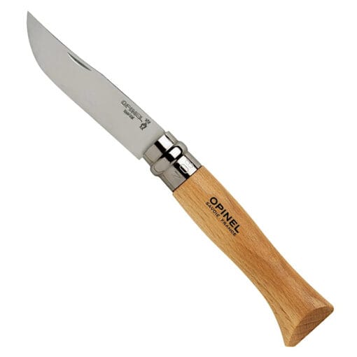 Opinel N0 8 RVS met etui