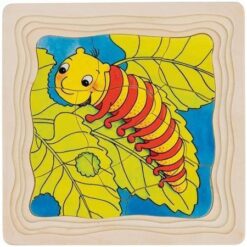 Alternative view of Vier lagen puzzel - vlinder