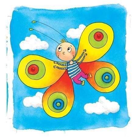 Vier lagen puzzel - vlinder