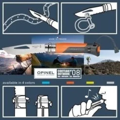 Alternative view of Opinel No 8 Outdoor - blauw