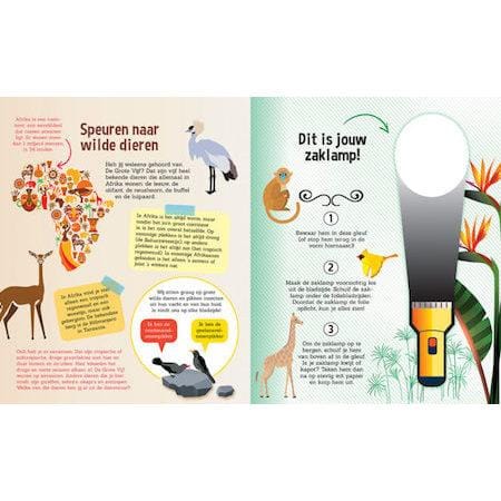 Zaklampboek Speuren naar wilde dieren - Afbeelding 2