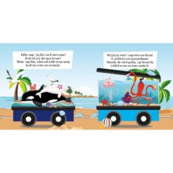 Puzzeltrein dieren in het water