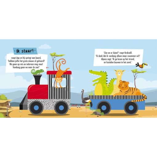Puzzeltrein wilde dieren