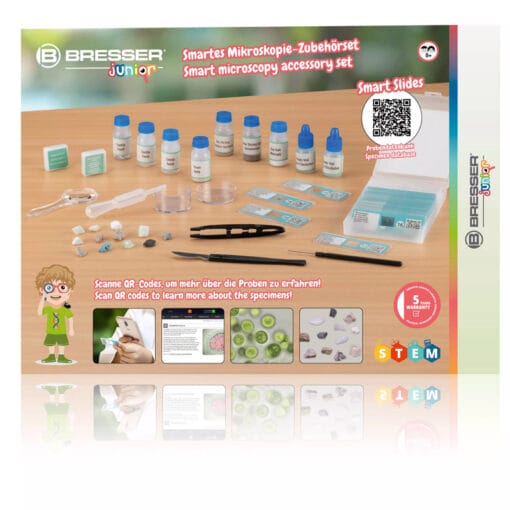 BRESSER JUNIOR smart Microscoop Experimenteer Set met QR Code 1