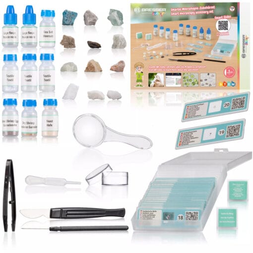 BRESSER JUNIOR smart Microscoop Experimenteer Set met QR Code 5
