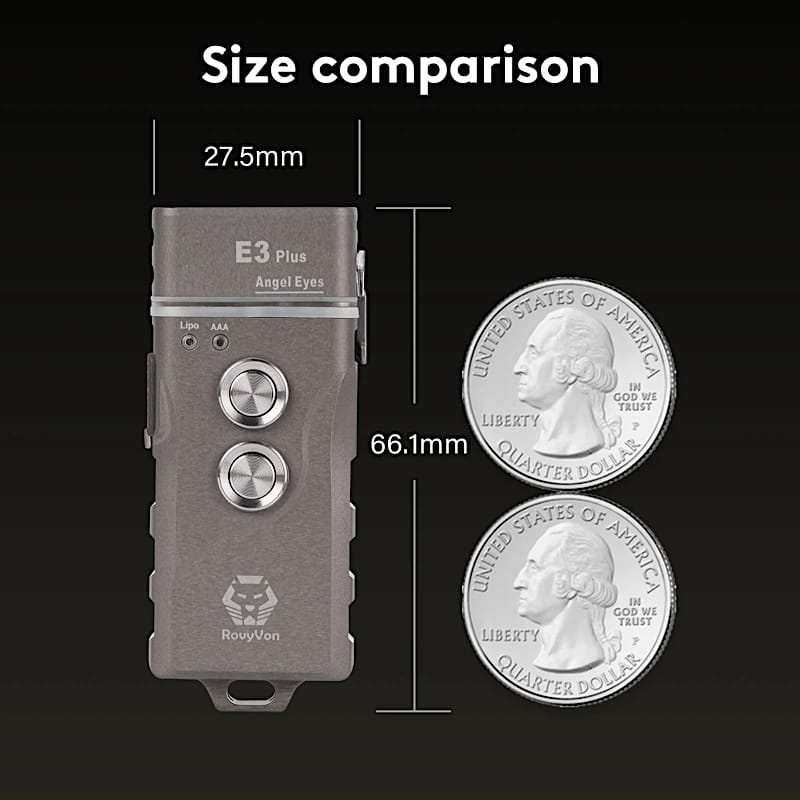 RovyVon Angel Eyes E3 Plus AAA Battery EDC zaklamp