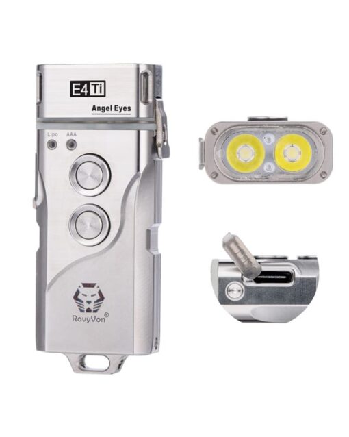 RovyVon Angel Eyes E4 Titanium EDC Zaklamp