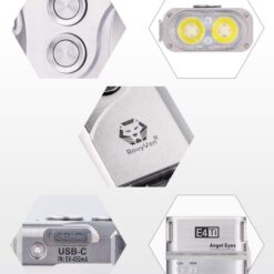 RovyVon Angel Eyes E4 Titanium EDC Zaklamp