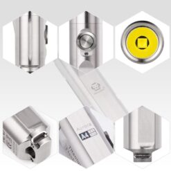 RovyVon EDC zaklamp Aurora A4 Pro USB-C Titanium