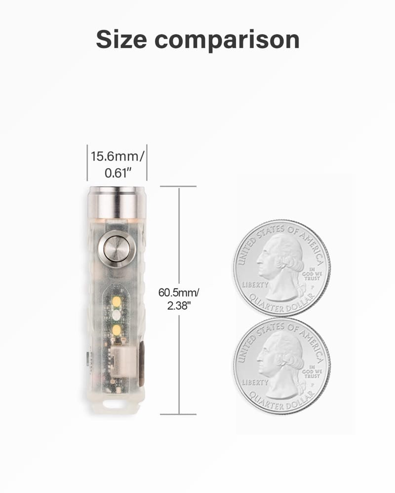 RovyVon Aurora A5 - EDC Zaklamp - Glow in the dark (GITD)
