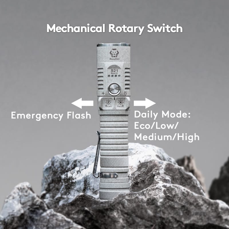 RovyVon Search S21 marble grey zaklamp