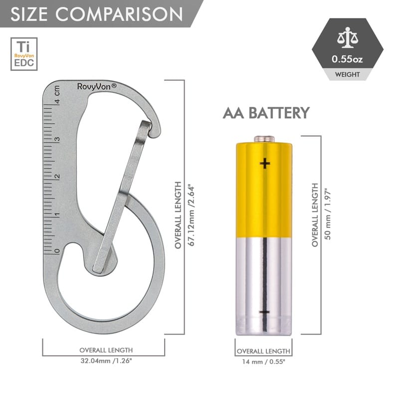 RovyVon Utility U4 Keychain Carabiner Knife