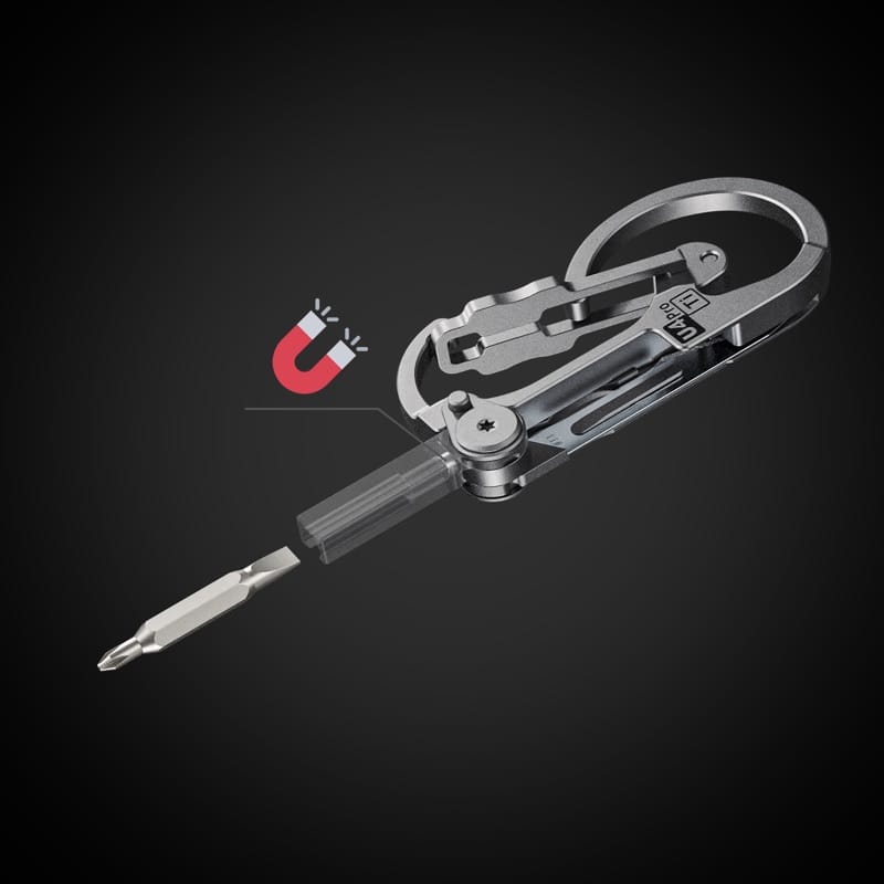 RovyVon U4 Pro Titanium EDC Carabiner Multitool