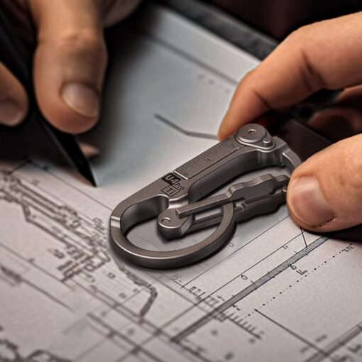 RovyVon U4 Pro Titanium EDC Carabiner Multitool