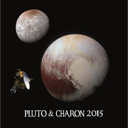 3D kaart Pluto & Charon