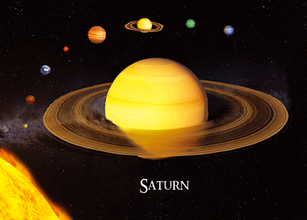 3D kaart Saturnus