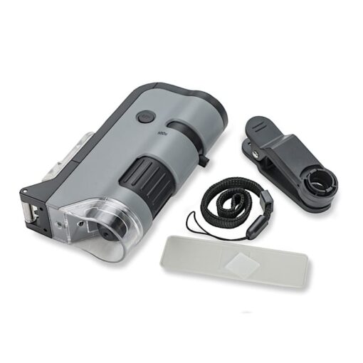 Carson Handmicroscoop Microflip 100-250x met Smartphone adapter