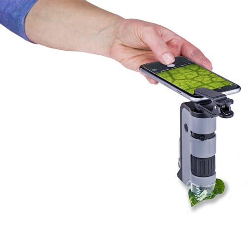 Carson Handmicroscoop Microflip 100-250x met Smartphone adapter