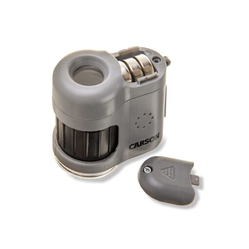 Carson MicroMini 20x pocket microscoop met UV en smartphone adapter