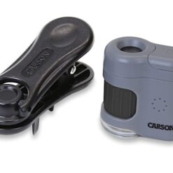 Carson MicroMini 20x pocket microscoop met UV en smartphone adapter