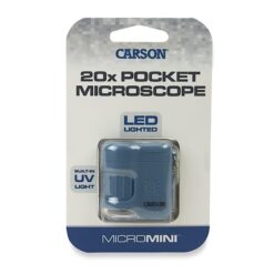 Carson 20x pocket microscoop met UV en zaklampfunctie