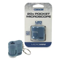 Carson 20x pocket microscoop met UV en zaklampfunctie