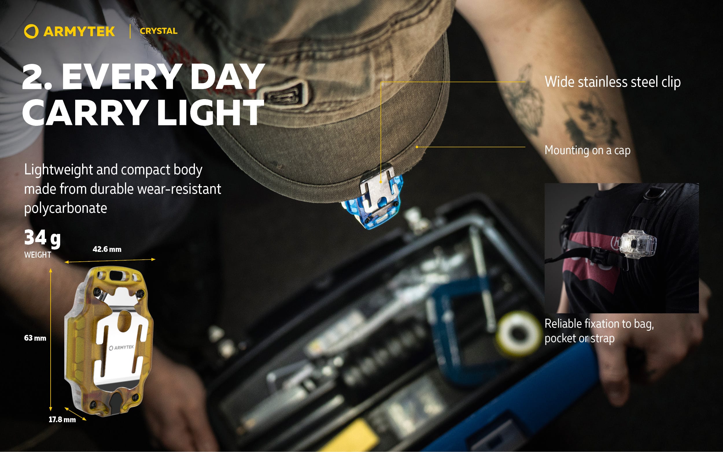 Armytek Crystal Multifunctionele Zaklamp