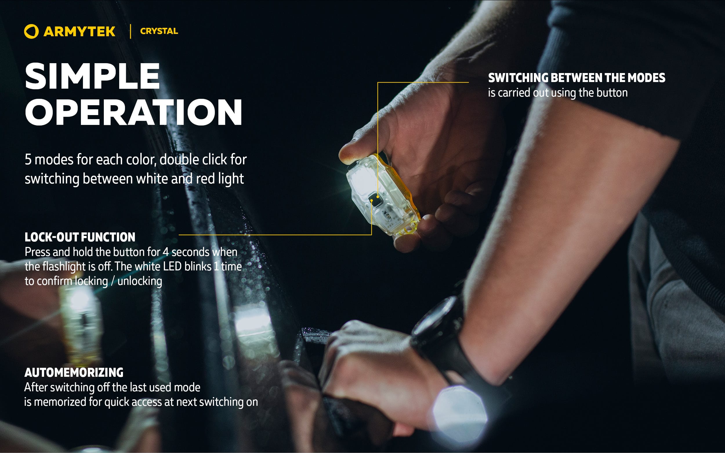 Armytek Crystal Multifunctionele Zaklamp