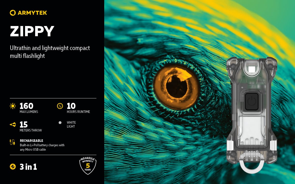 Armytek Zippy Sleutelhangerzaklamp