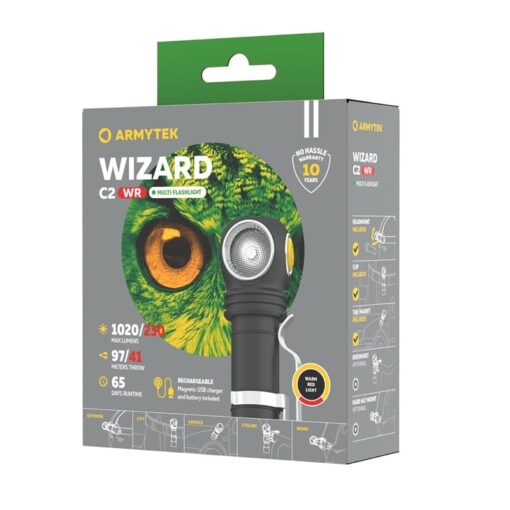 Armytek Wizard C2 WR - met rood en wit licht