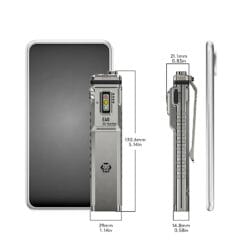 rovyvon e40 edc titanium zaklamp stonewashed 11