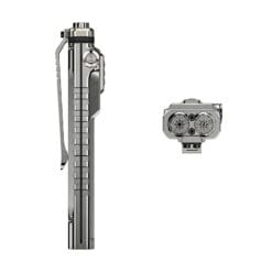 rovyvon e40 edc titanium zaklamp stonewashed 2