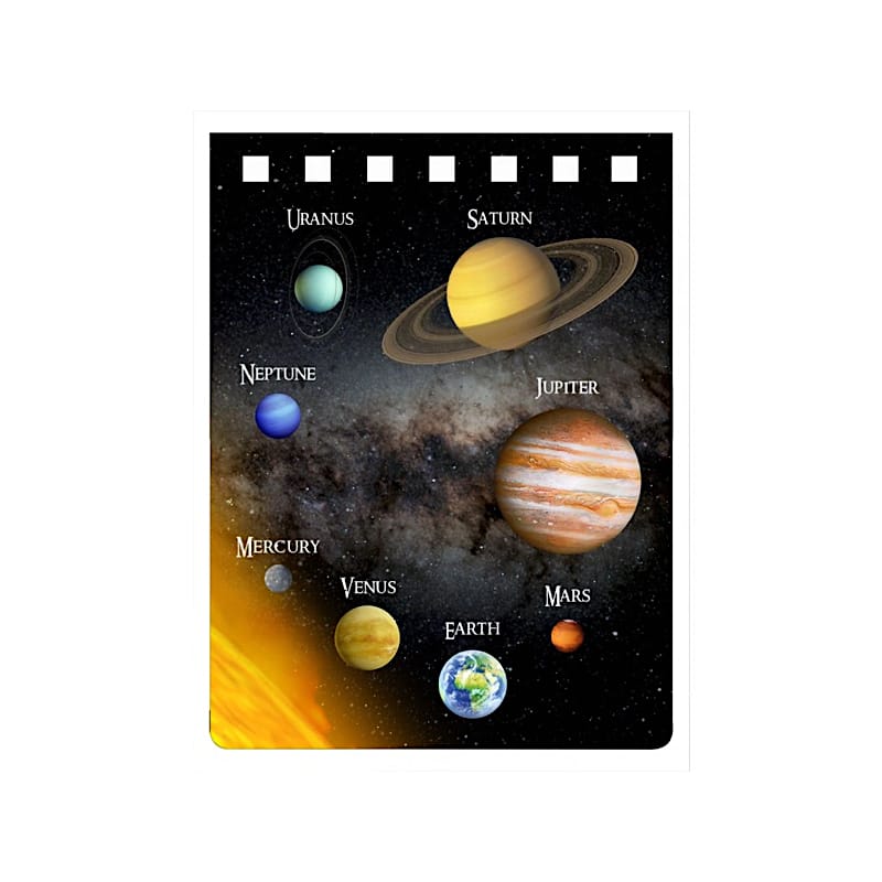 3D notitieblokje planeten