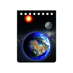 Notitieblokje zon -aarde - maan