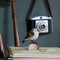 decobird houten vogel goudhaantje 1