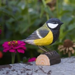 decobird houten vogel koolmees 3