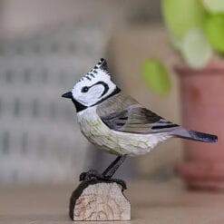 decobird houten vogel kuifmees 1