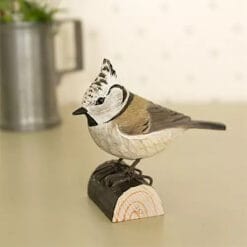 decobird houten vogel kuifmees 3